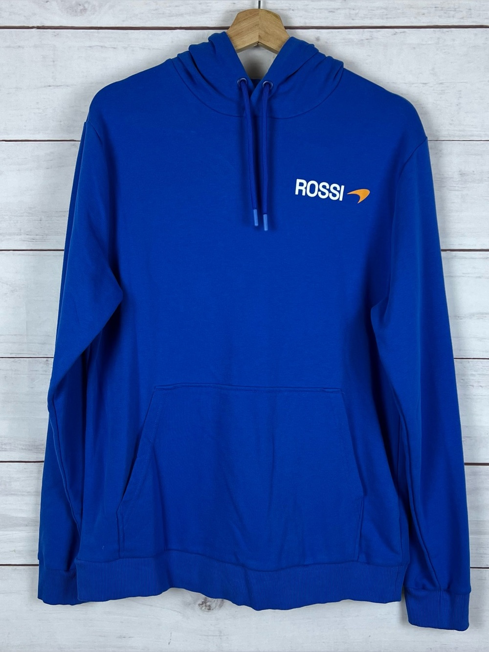 McLaren Hoodie Sweatshirt Men’s Large Alexander Rossi Racing IndyCar Team Blue